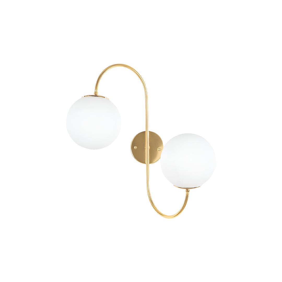 2-light gold applique