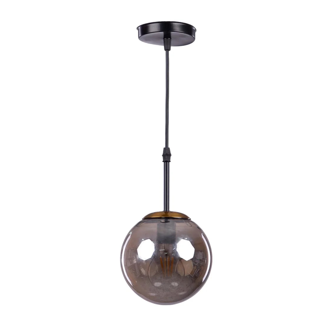 1-Light Opal Pendant Black
