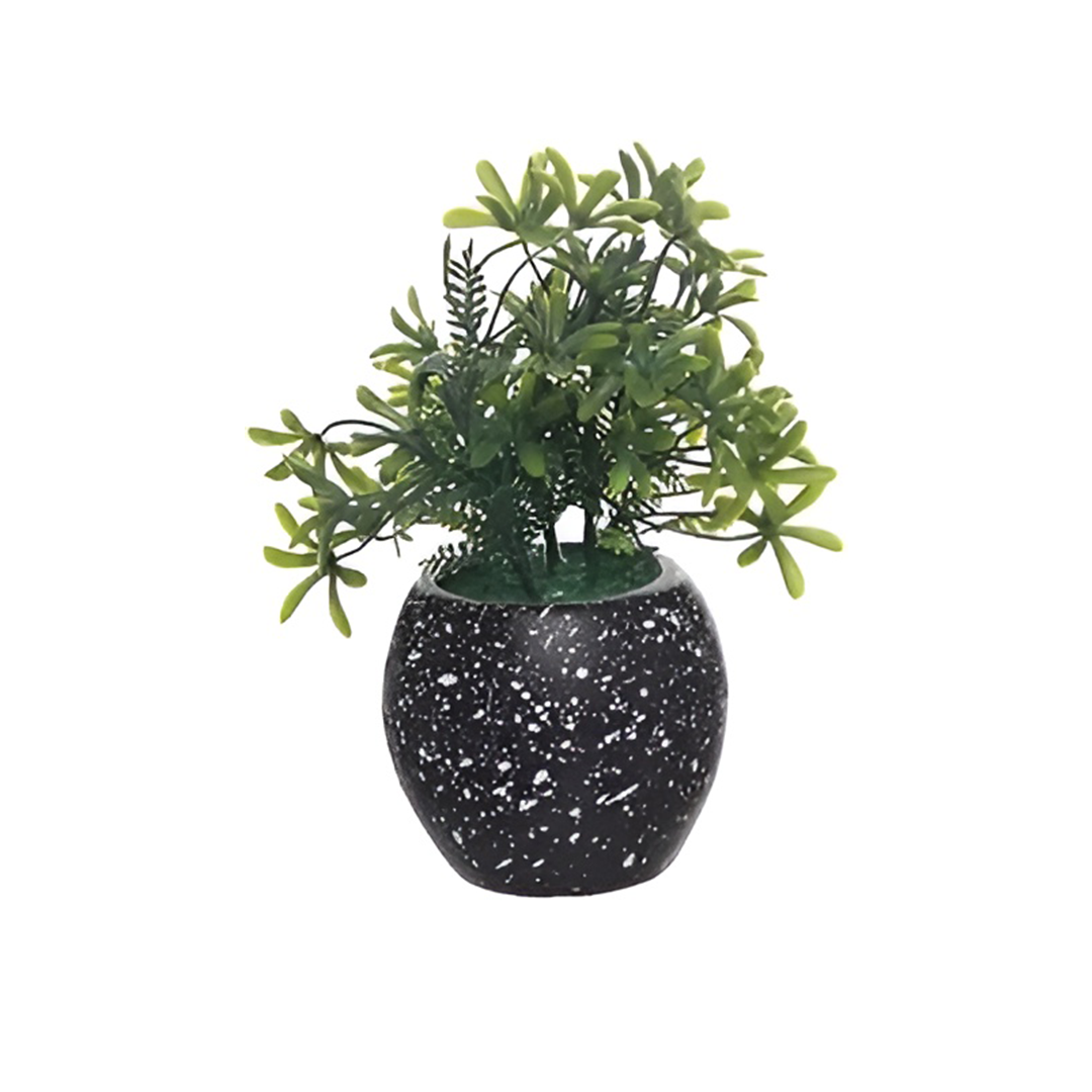 Artificial Vase for Home Decoration, Black and White