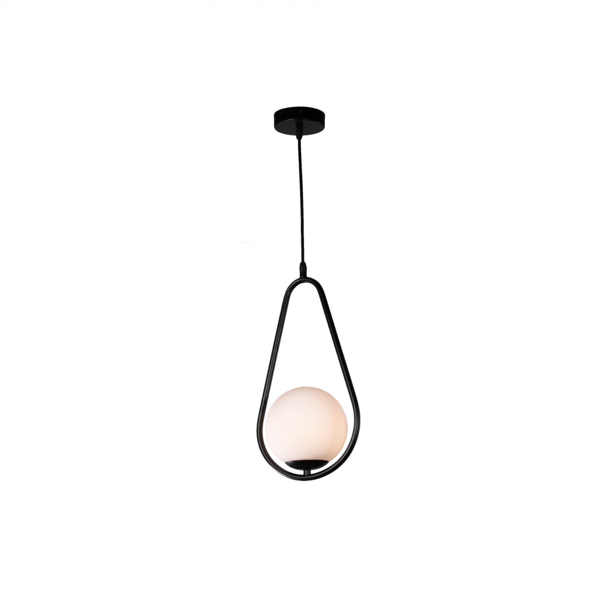Punta 1 Bulb Black Pendant
