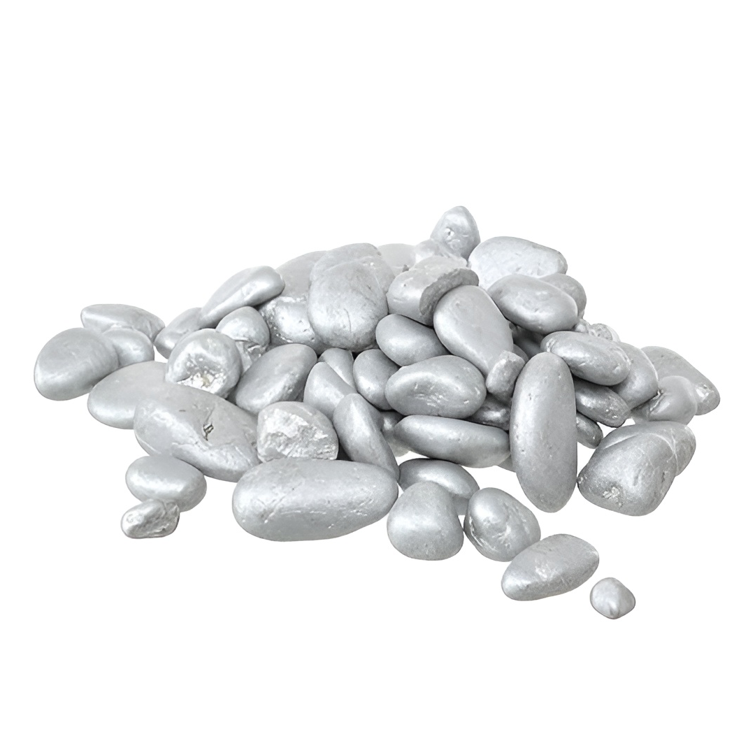Large Gardening Stones in One Pack (700g) - Silver