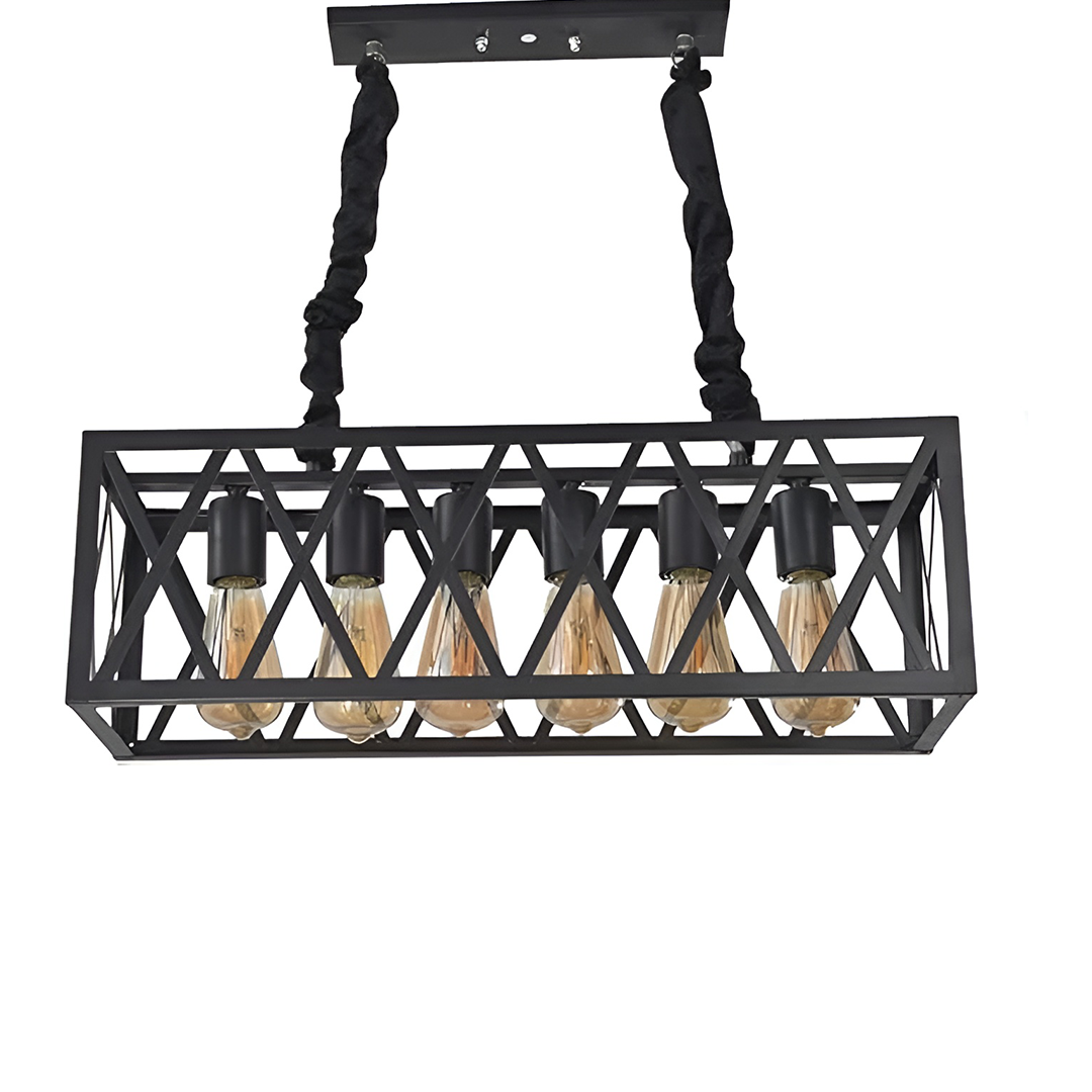 Rectangular Chandelier 6 lamps 60 * 20