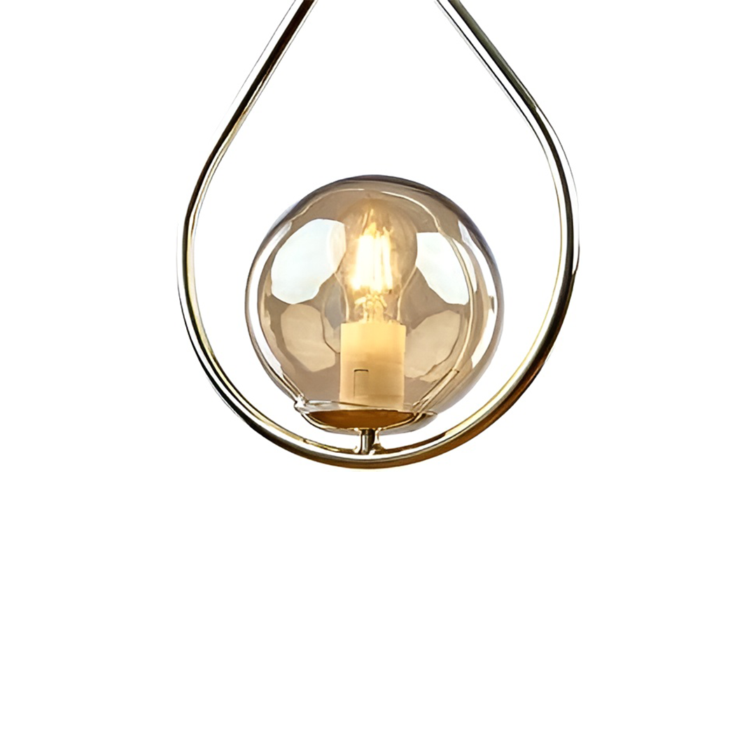 Linen Pendant 1 Light Black - RB1083