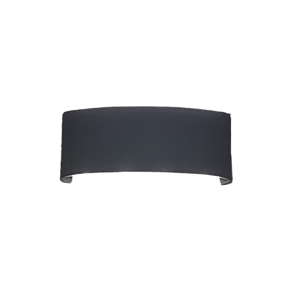 8W LED Wall Light - black with white