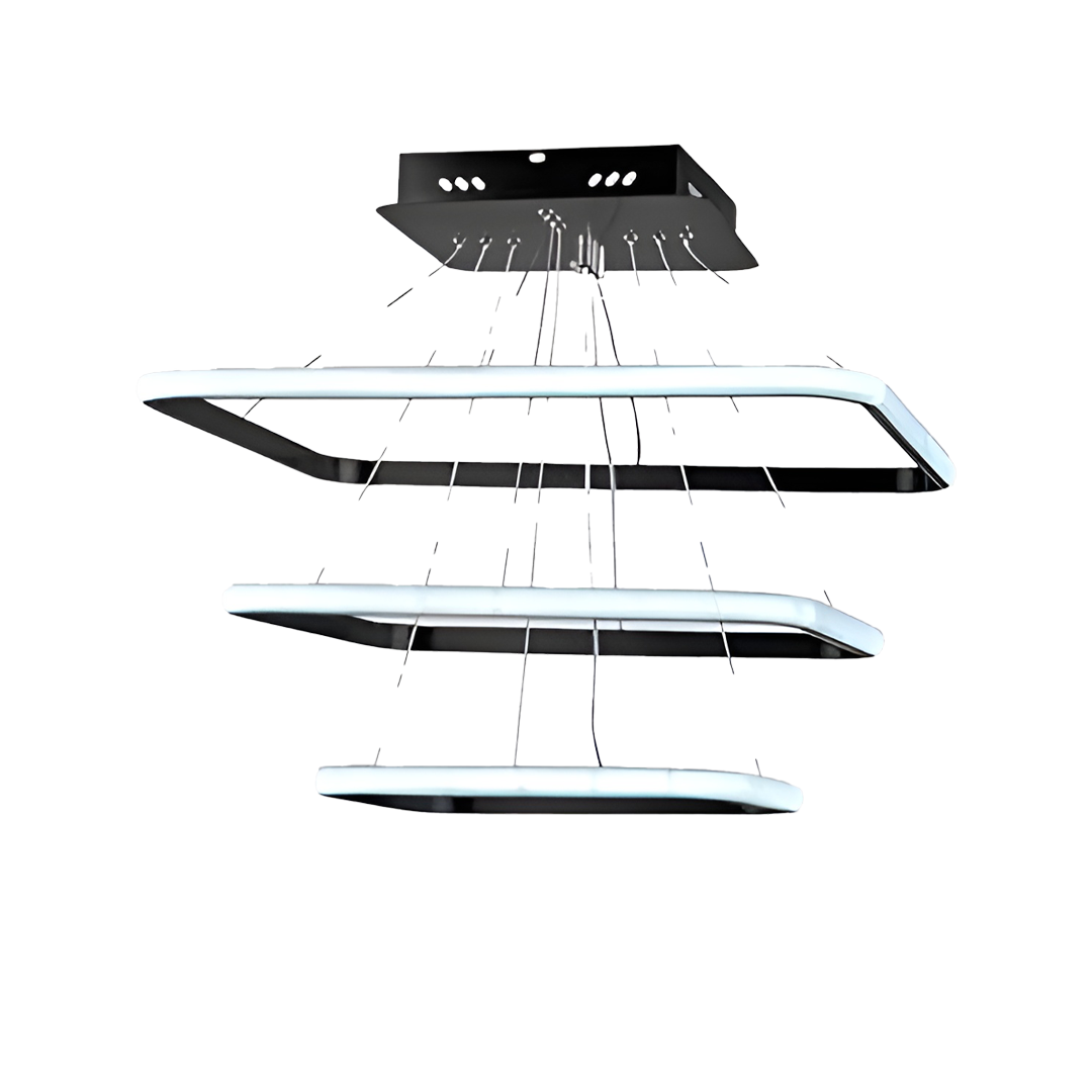 LSB-7002  Diamond LED Chandelier, Black