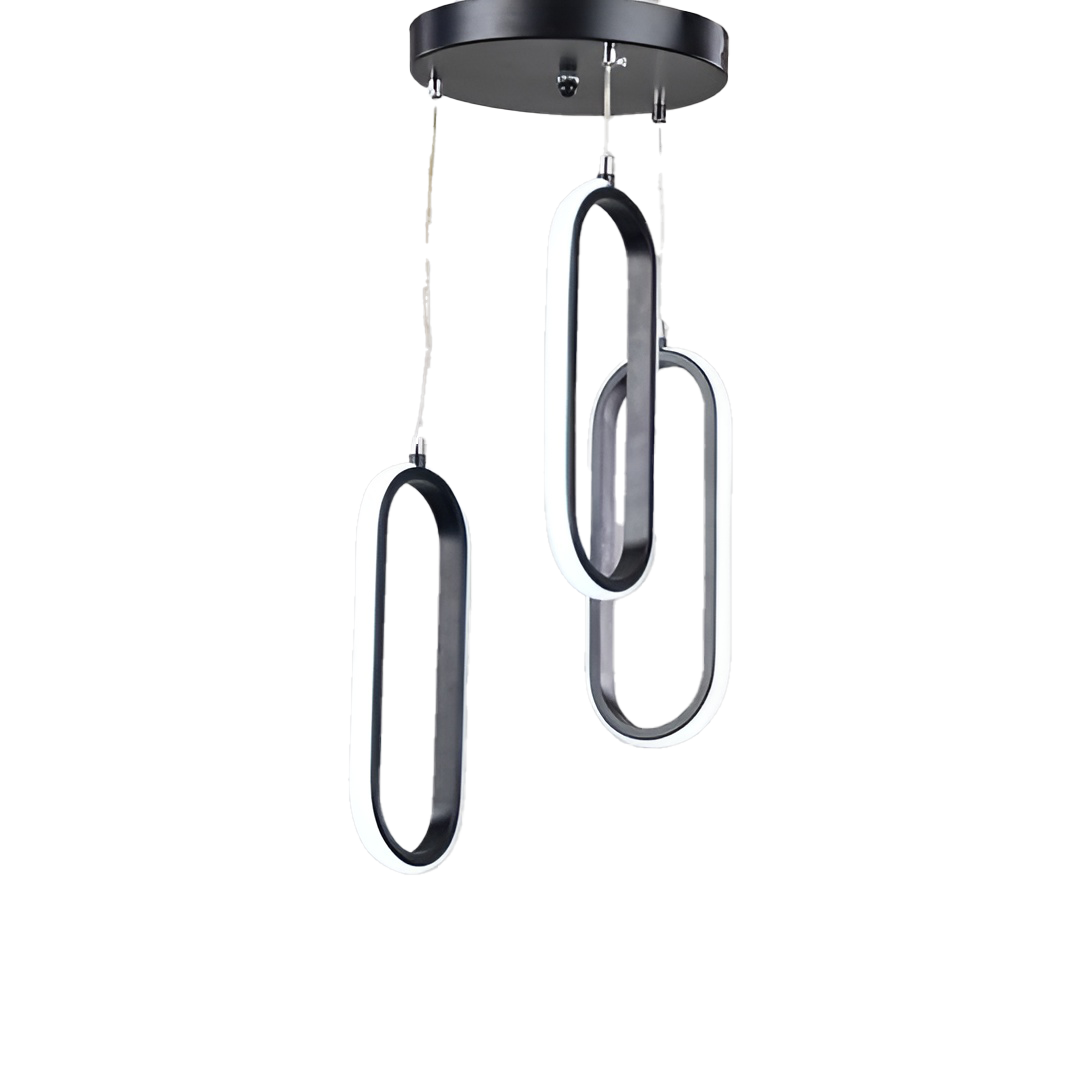 Karla Adjustable LED Chandelier - Black