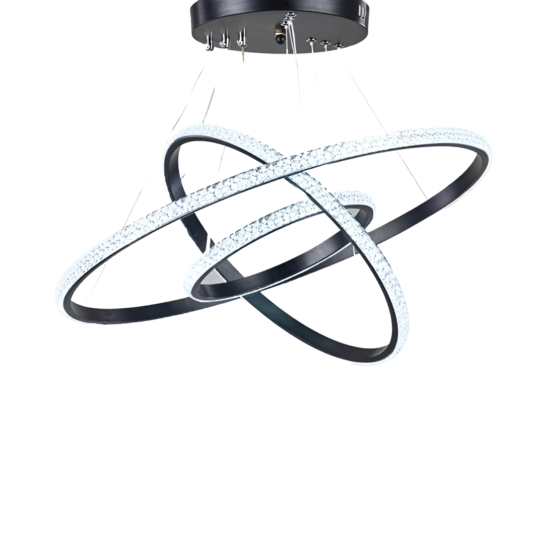 Olinda LED Adjustable Ceiling Chandelier Light, Black