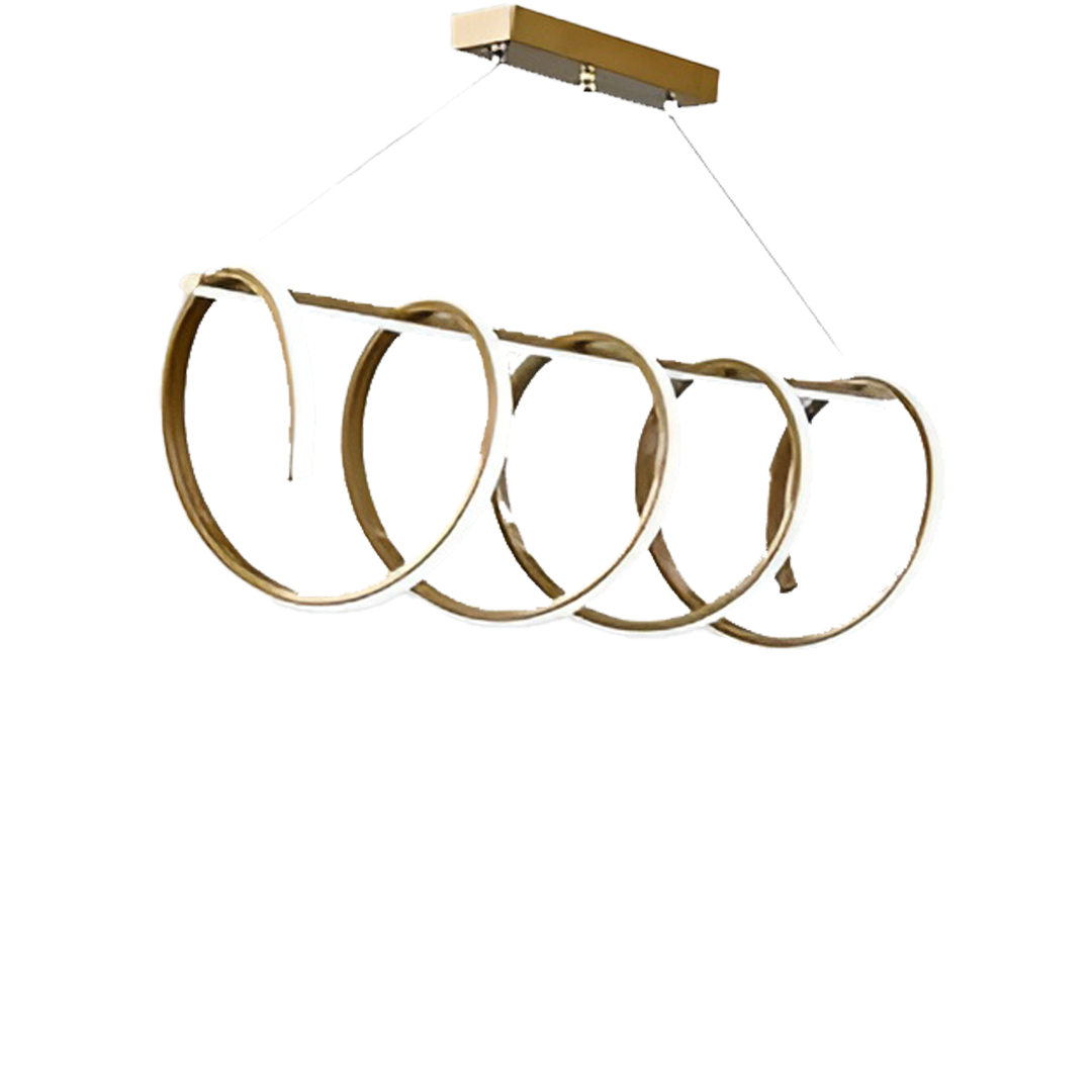 Mocha LED Adjustable Ceiling Chandelier Light , Champagne
