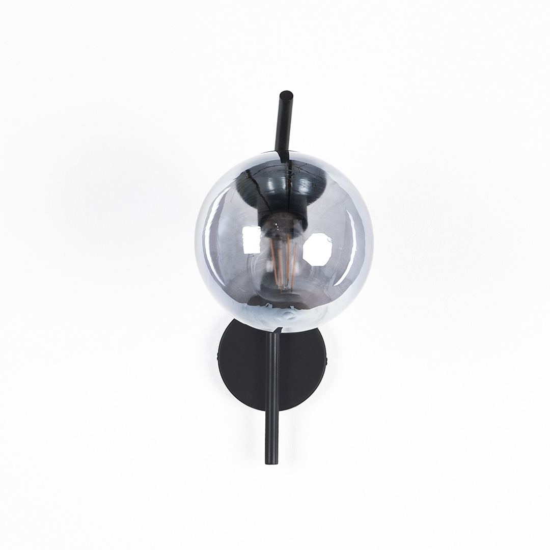 Haiman 1 Bulb Black Applique