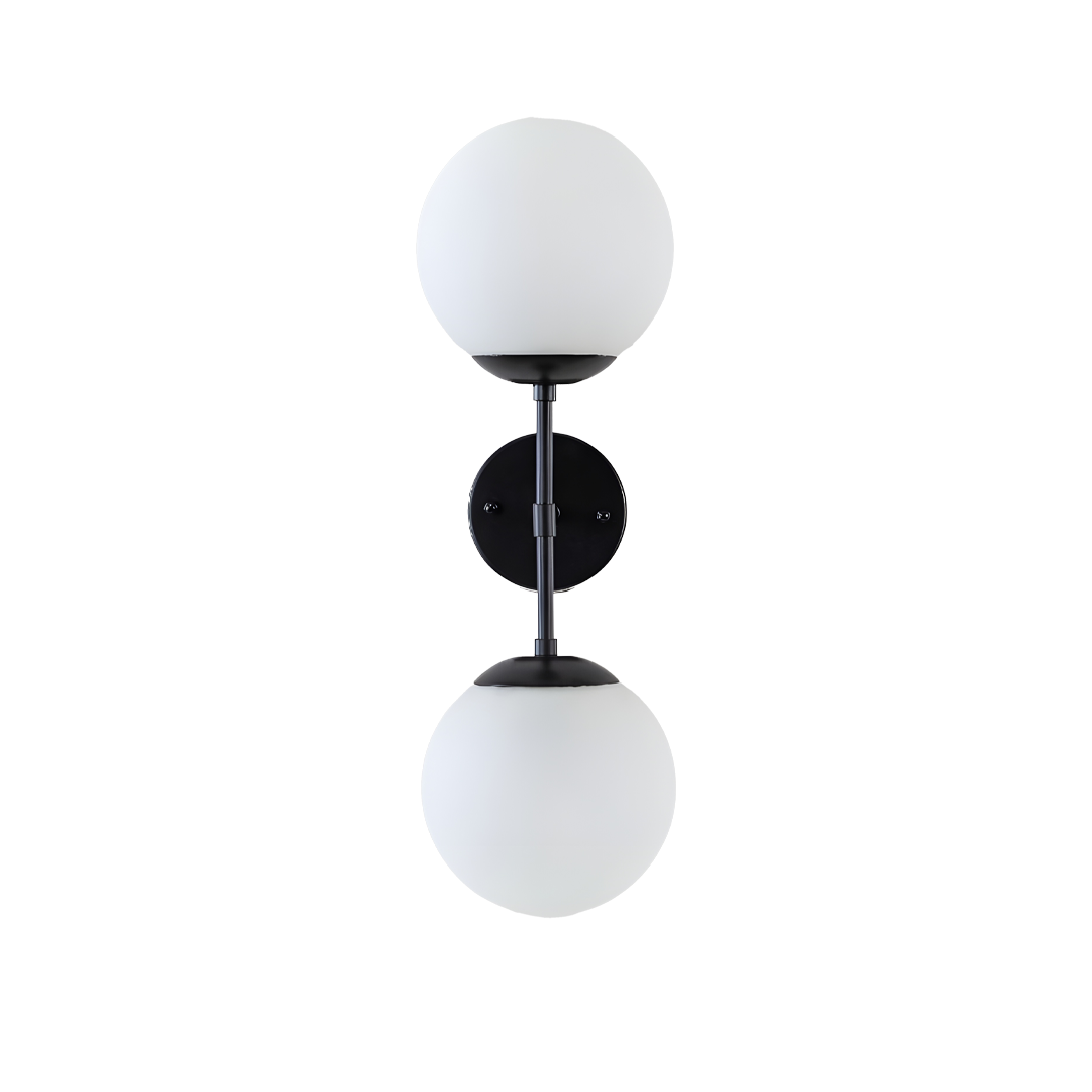 Dolby 2-Lamp Black Wall Lamp