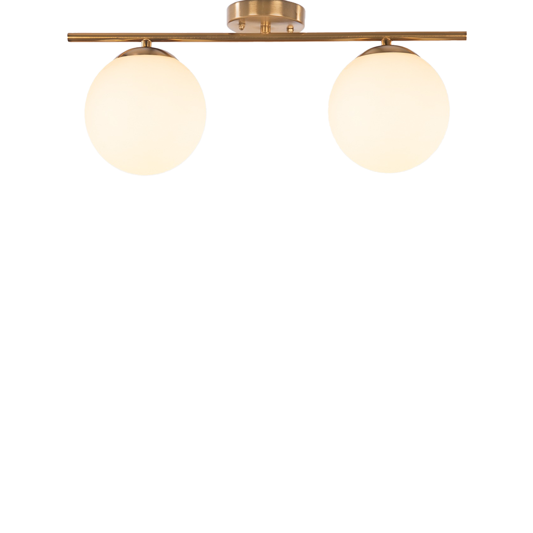 Wella 2-Light Gold Pendant Light