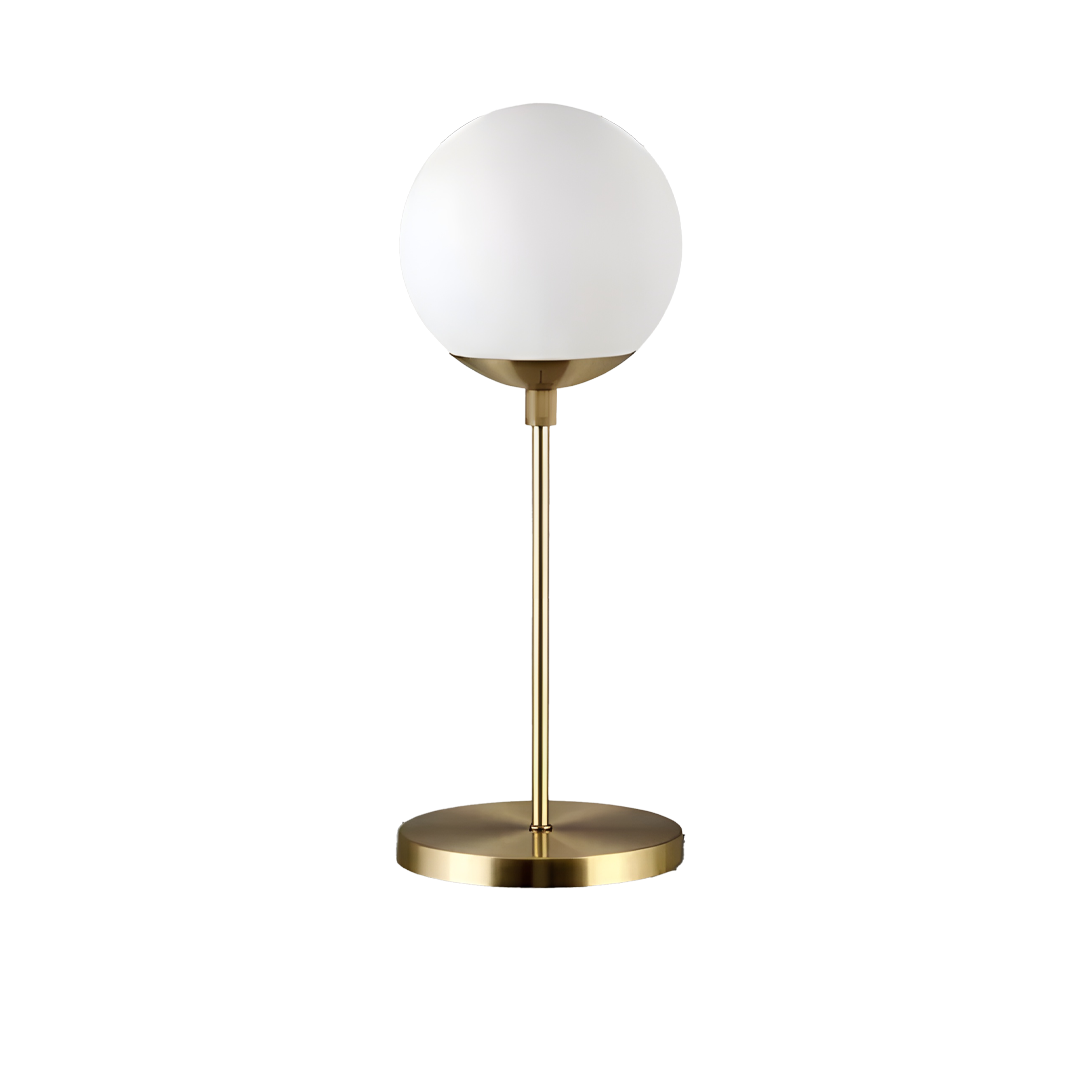 Single golden lampshade