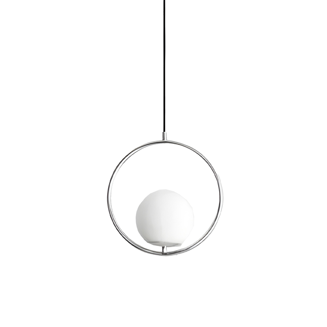 Silver circle pendant
