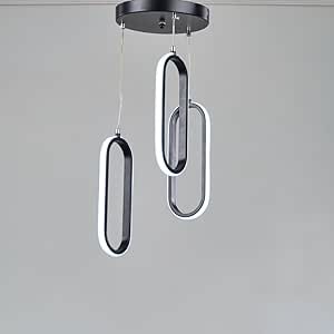 Karla Adjustable LED Chandelier - Triple Led Pendant - Black