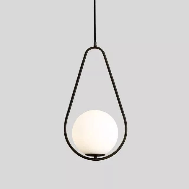 Black pear pendant
