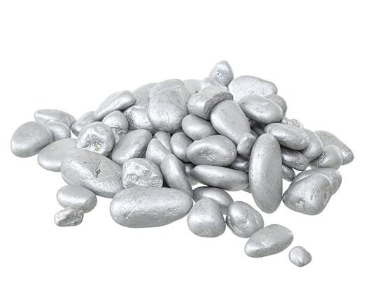 Large Gardening Stones in One Pack (700g) - Silver