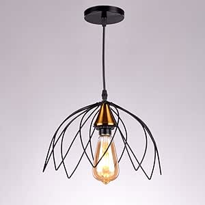 Black modern pendant Flower shape rb1048