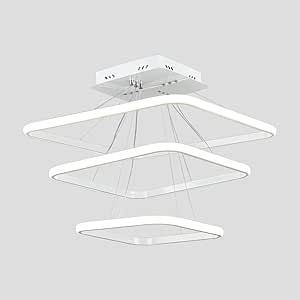 LSW-7002 Diamond LED Chandelier, White