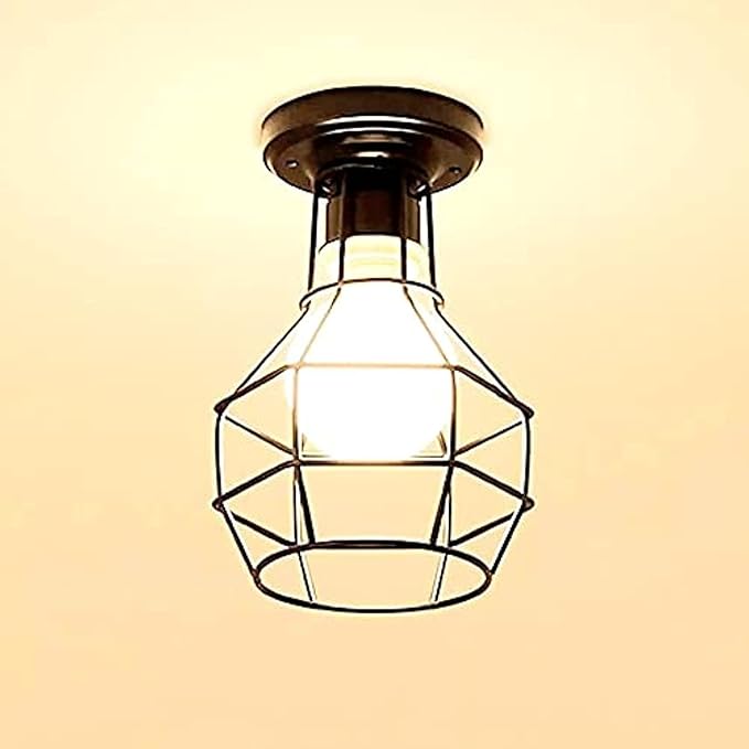 Metal Bomb Shape Lighting Unit  - (Black)