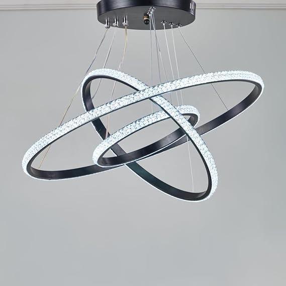 Olinda LED Adjustable Ceiling Chandelier Light, Black
