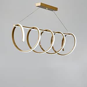 Mocha LED Adjustable Ceiling Chandelier Light , Champagne