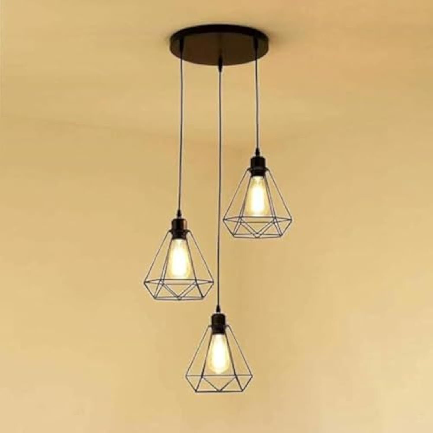 Diamond fit Chandelier - Black