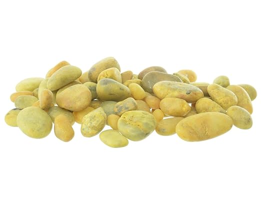 Large Gardening Stones in One Pack (700g) - Yellow.