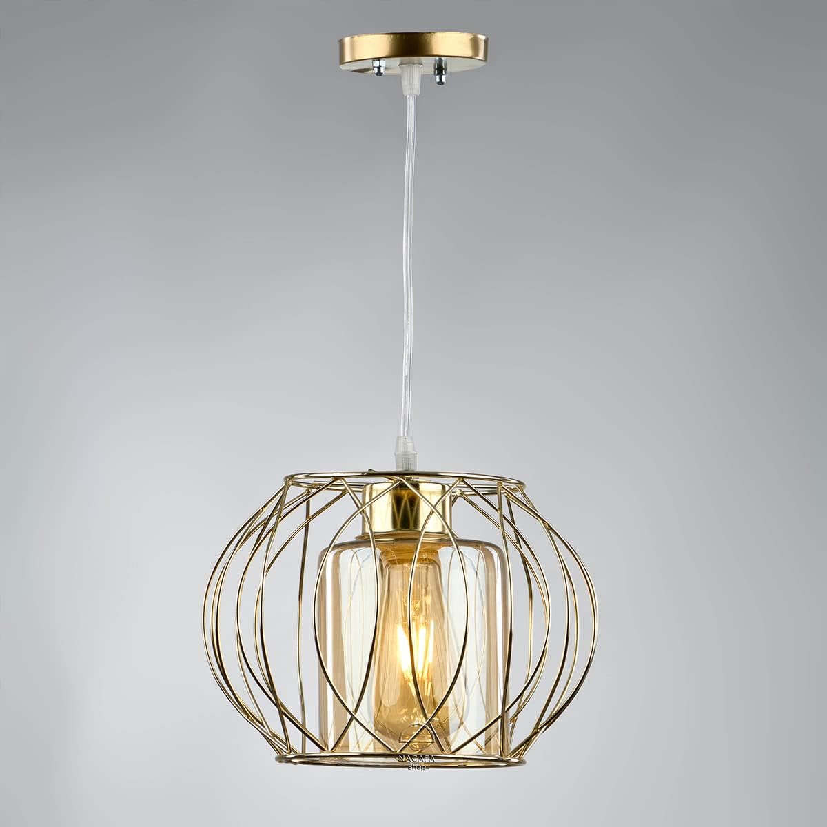Modern Ball Lashes Light Fixture - Gold R1029