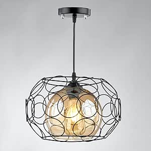 Modern Hanging Ball Ring Black