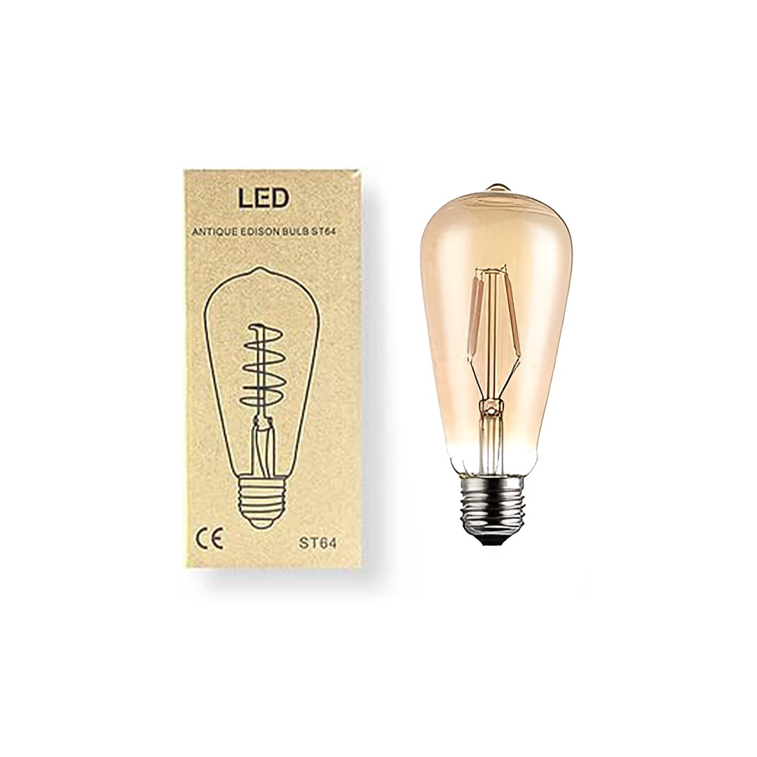 Edison St64 Lamp 4W Yellow Lighting.