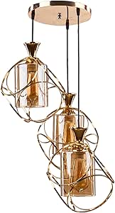 Three Bubbles Modern Ceiling Chandelier - Gold