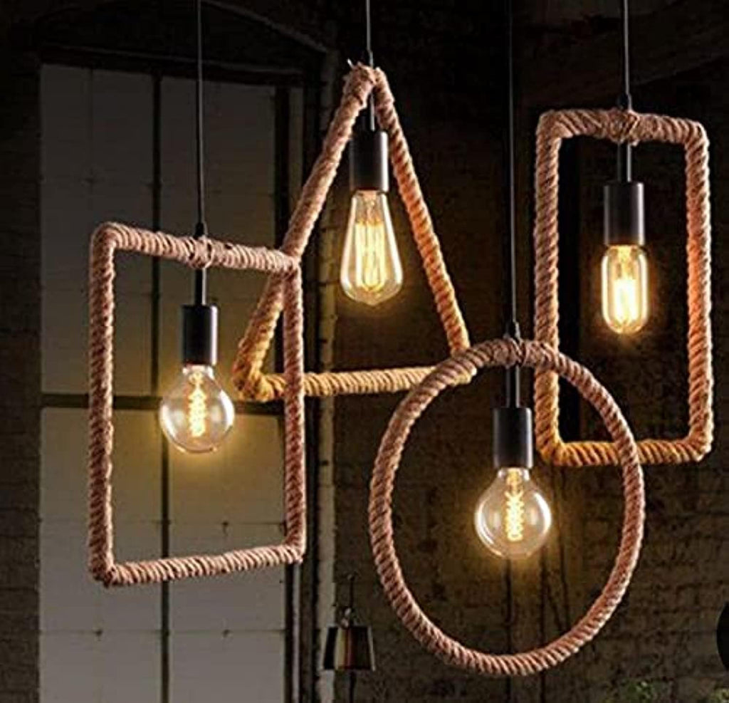 Roof Rope Chandelier - Chandelier - Beige