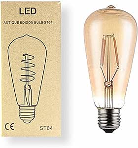 Edison St64 Lamp 4W Yellow Lighting.