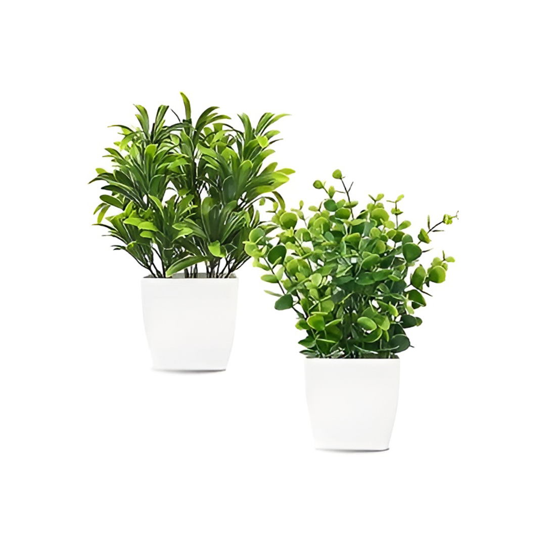 2pcs Mini Artificial Eucalyptus Plants.