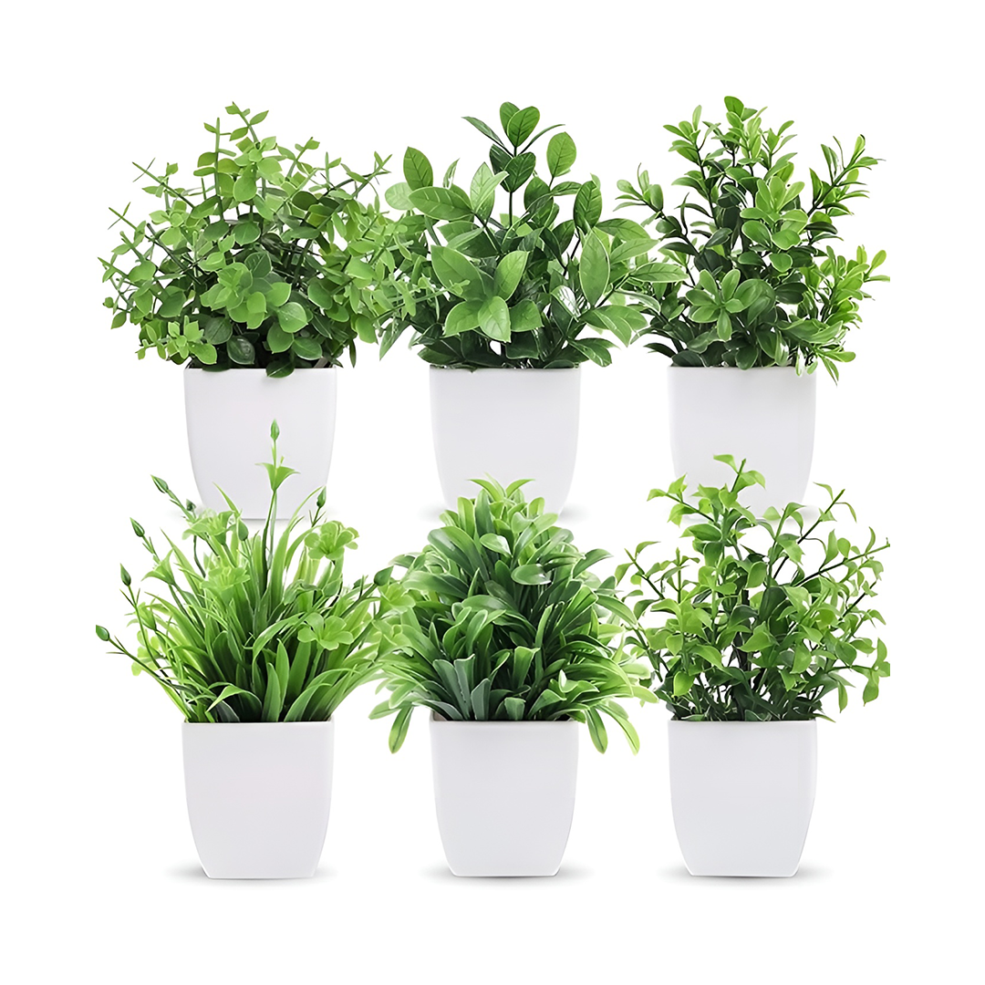 6 Pack Artificial Plants Small.