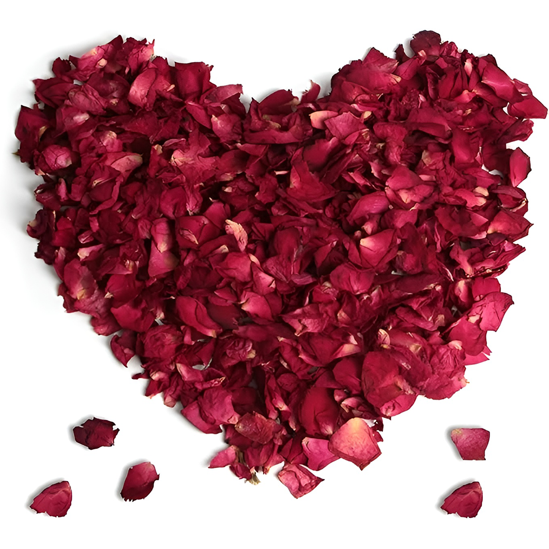 Natural Dried Red Rose Petals – 150g.