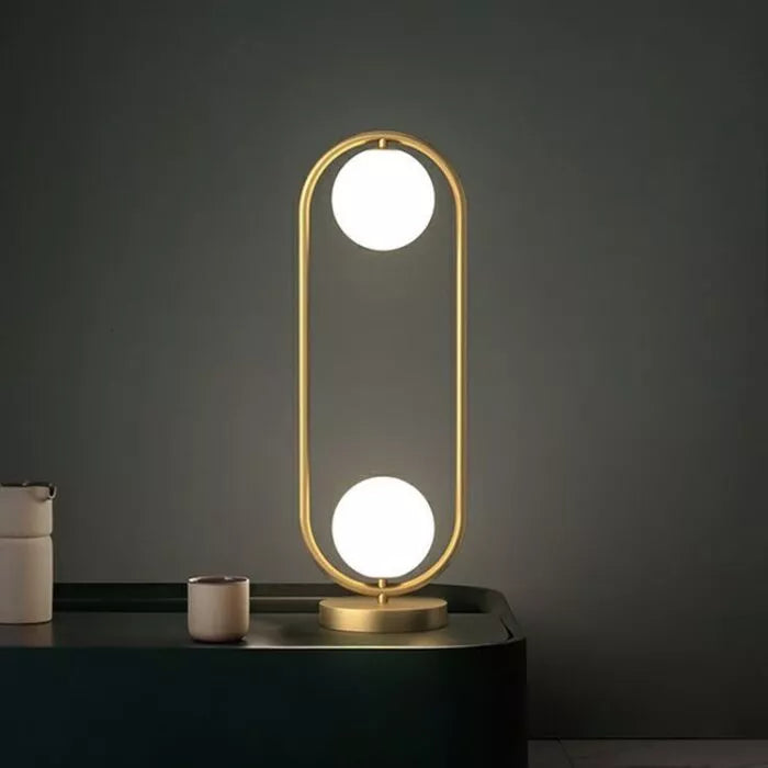 Double oval lampshade