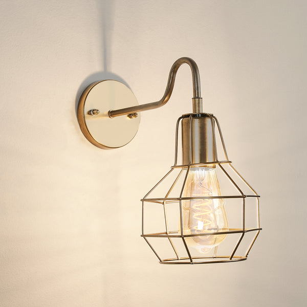 Bomb fit S 1 Light Gold Wall Lamp