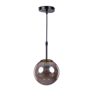 1-Light Opal Pendant Black