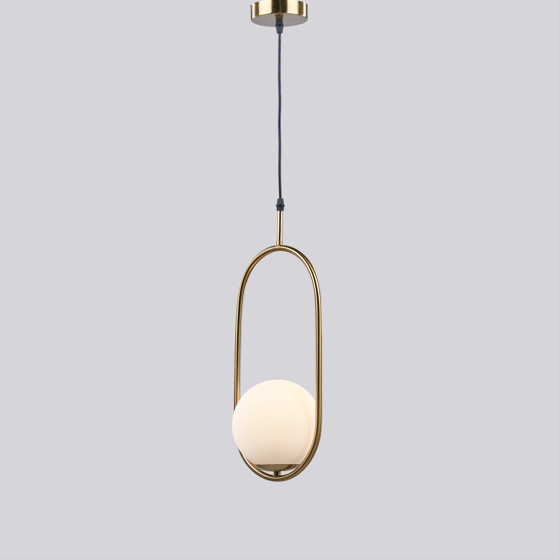Diamond pendant 1 bulb gold