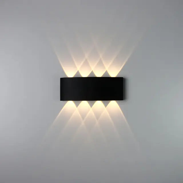 Black Modern Up Down Light - 8 Lamps - RL-UD-A-046