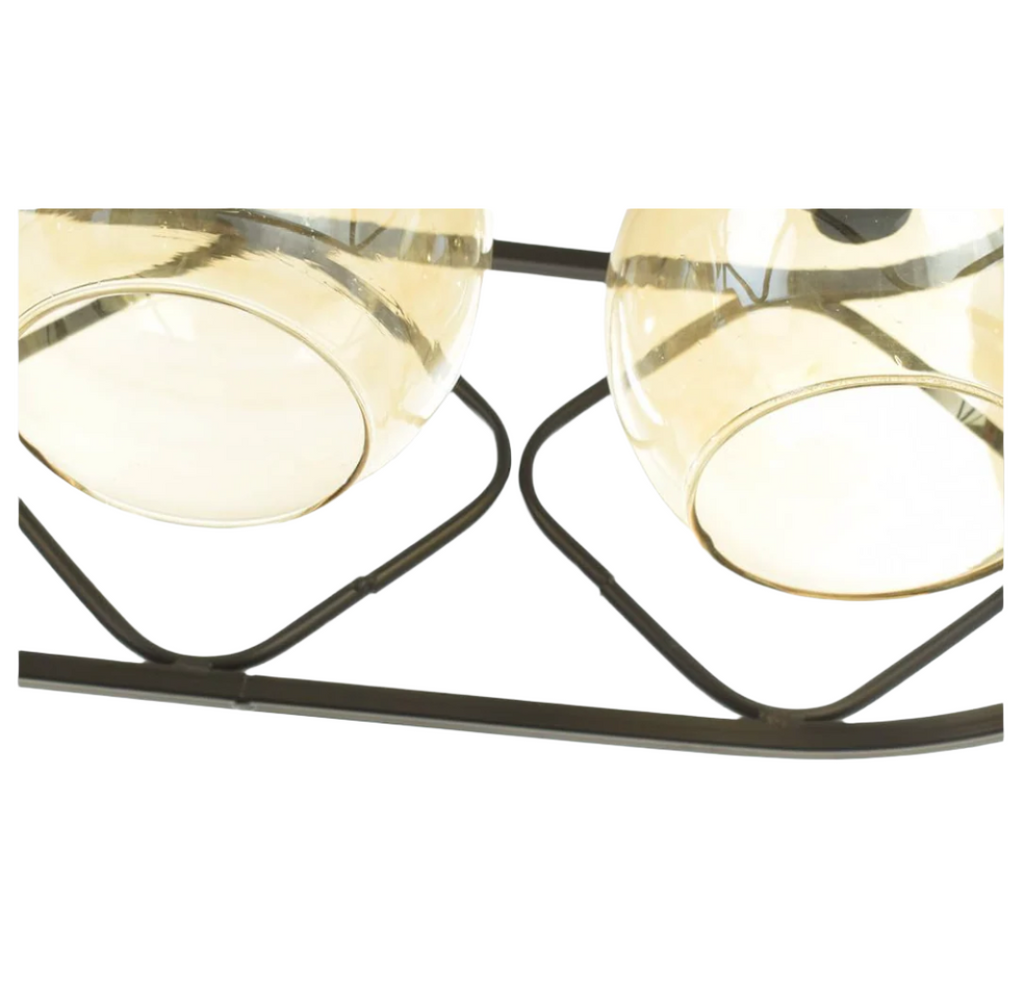 Modern Chandelier (Oval Shape) - Black