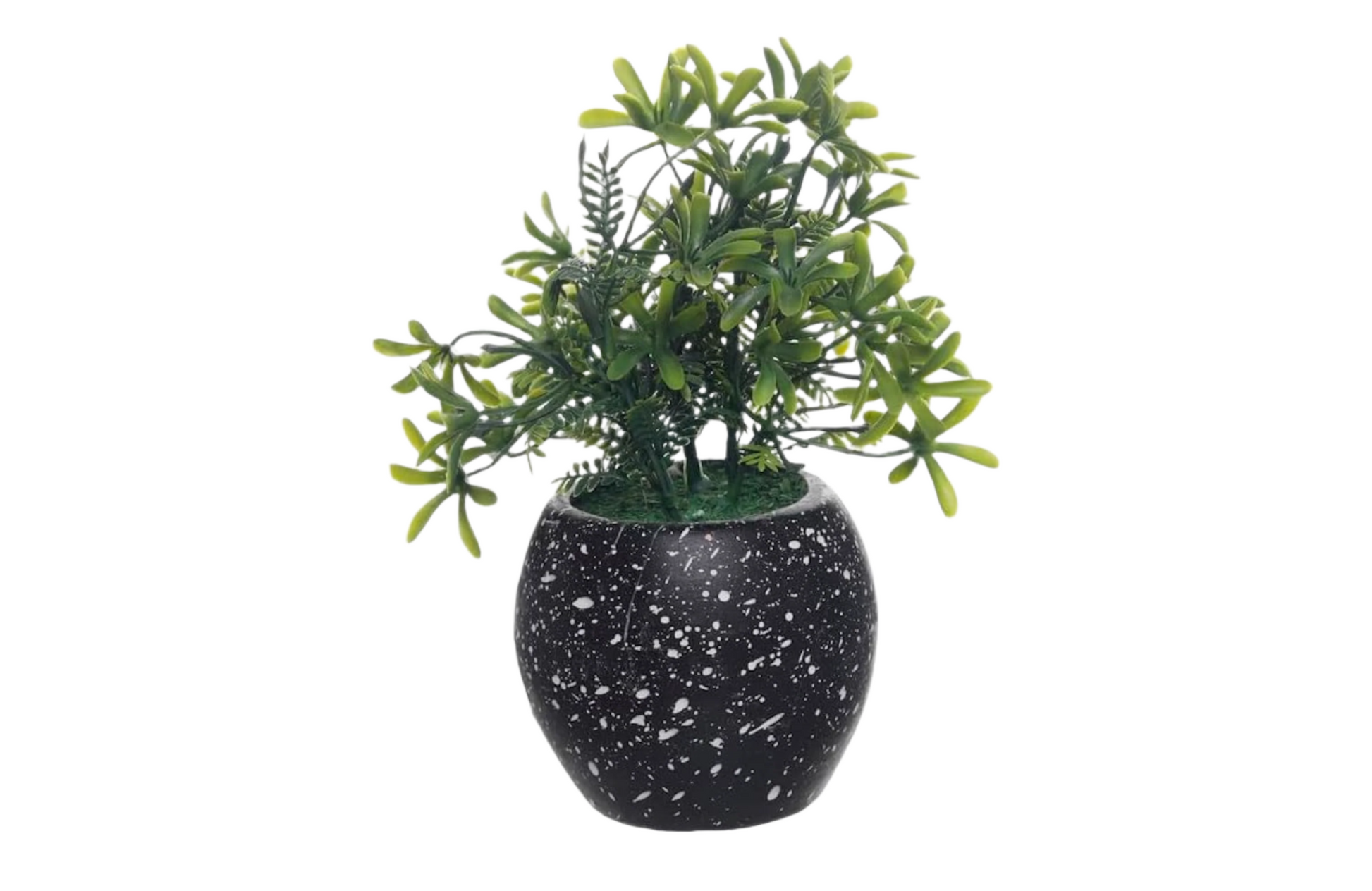 Artificial Pottery Vase - Black and White