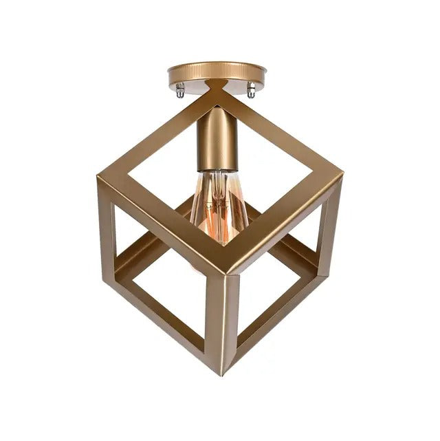 Gold Modern Flush Light  - 1 Lamp
